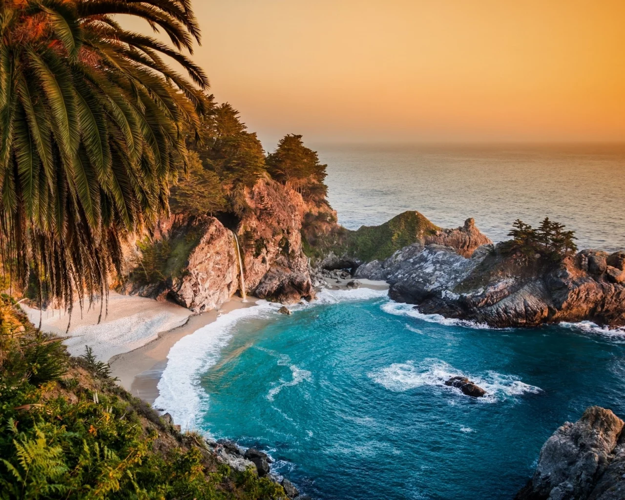 julia pfeiffer burns state park, california, big sur, pacific ocean, биг-сюр, mcway falls