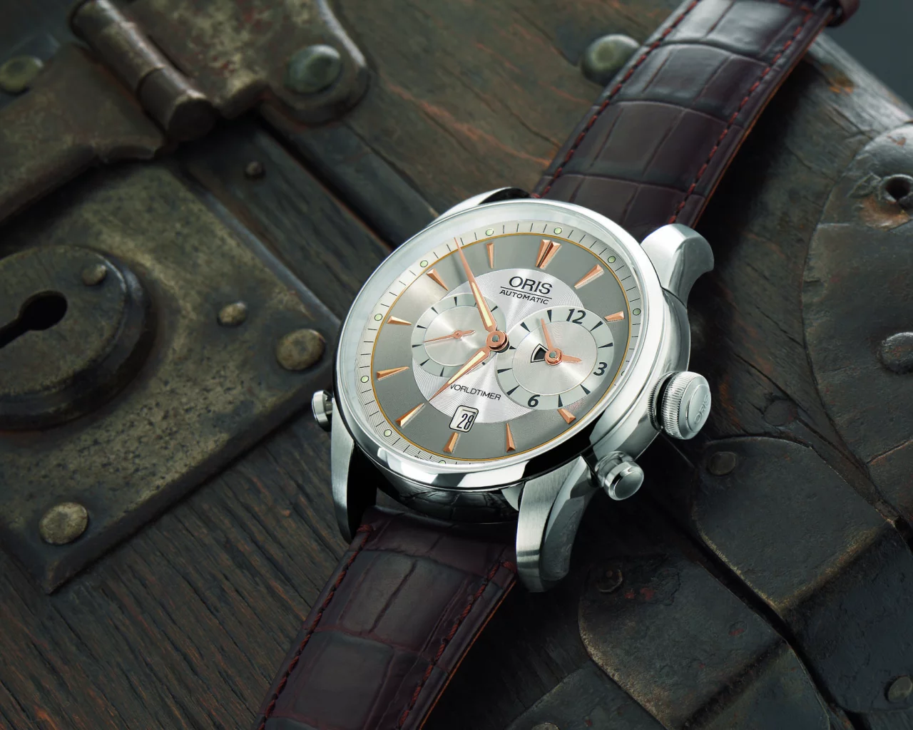 часы, oris, artelier, worldtimer, 2006