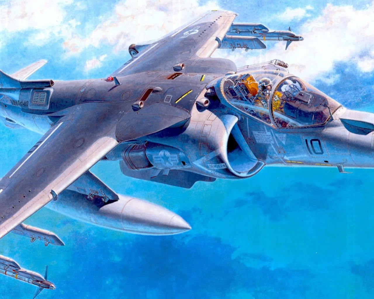 дуглас av-8b, американский, макдоннел, _харриер_ ii, арт