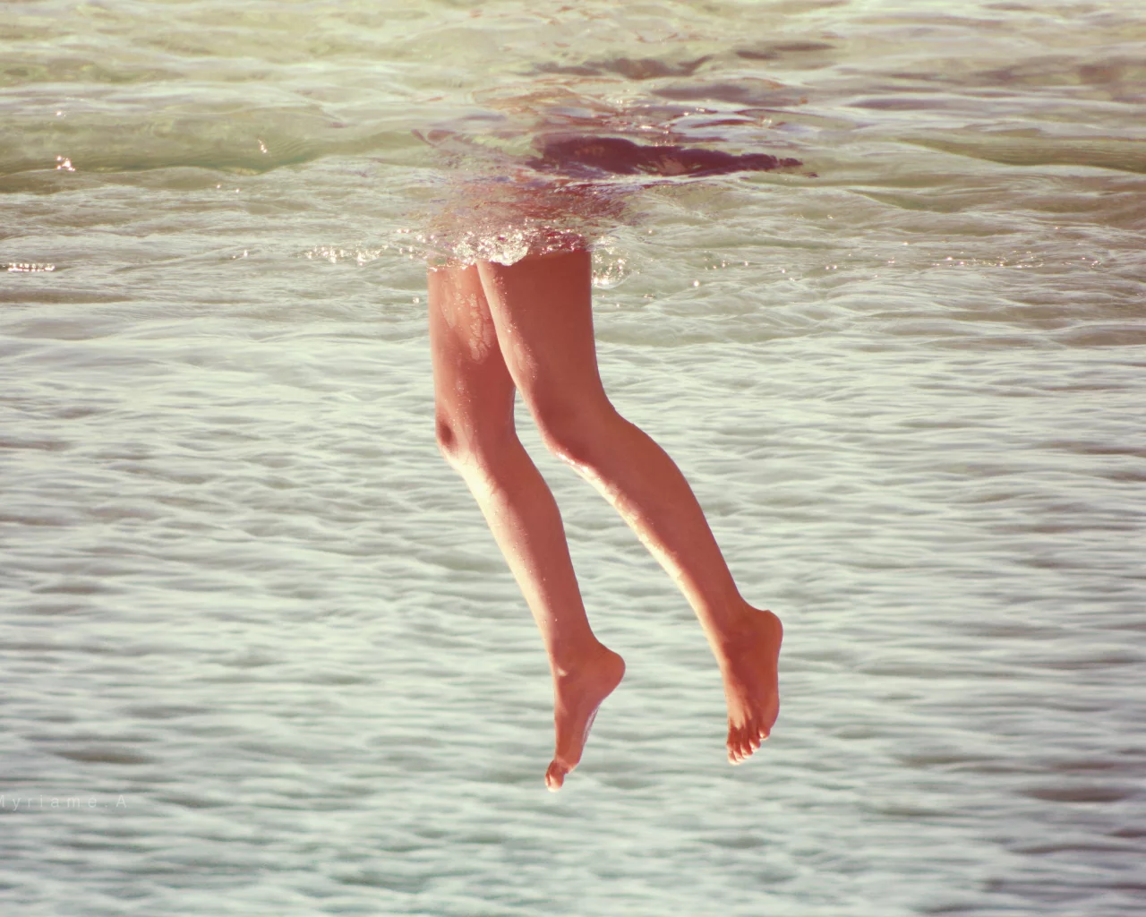 лето, ноги, вода