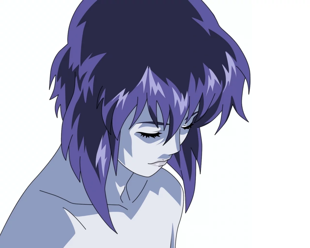 призрак в доспехах, motoko kusanagi, ghost in the shell