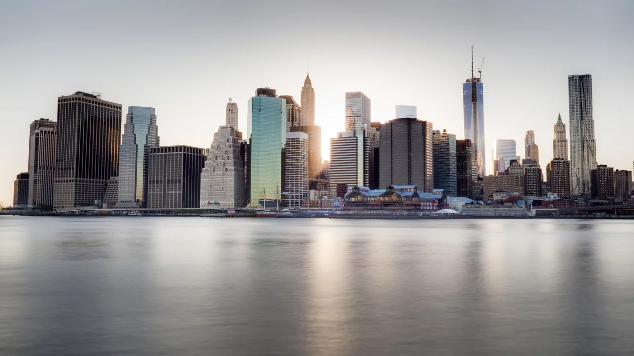 ny, река, сша, набережная, небоскребы, dumbo, город, new york, us