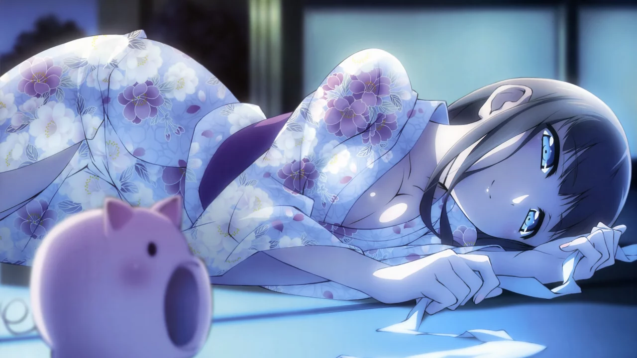 кимоно, девушка, пол, accel world, kurasaki fuuko , черные волосы