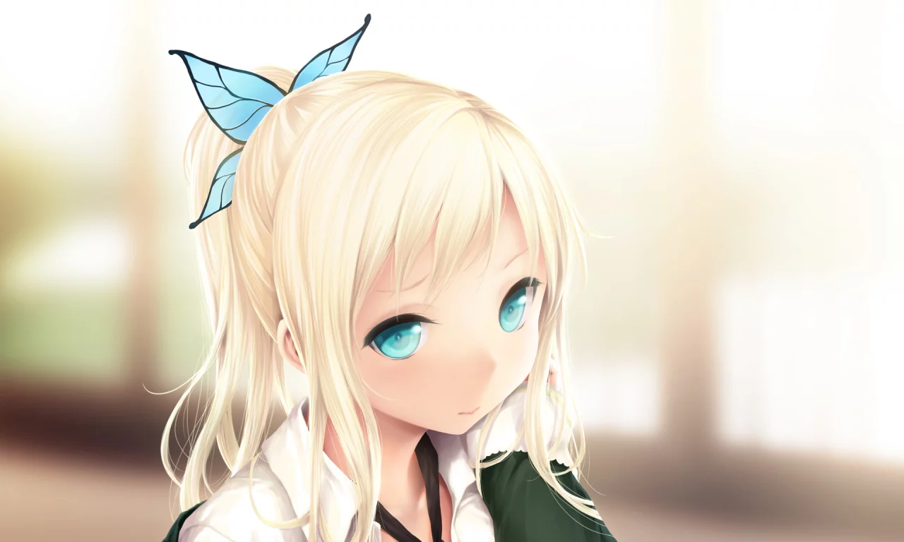 заколка, девочка, boku wa tomodachi ga sukunai, kashiwazaki sena, бабочка