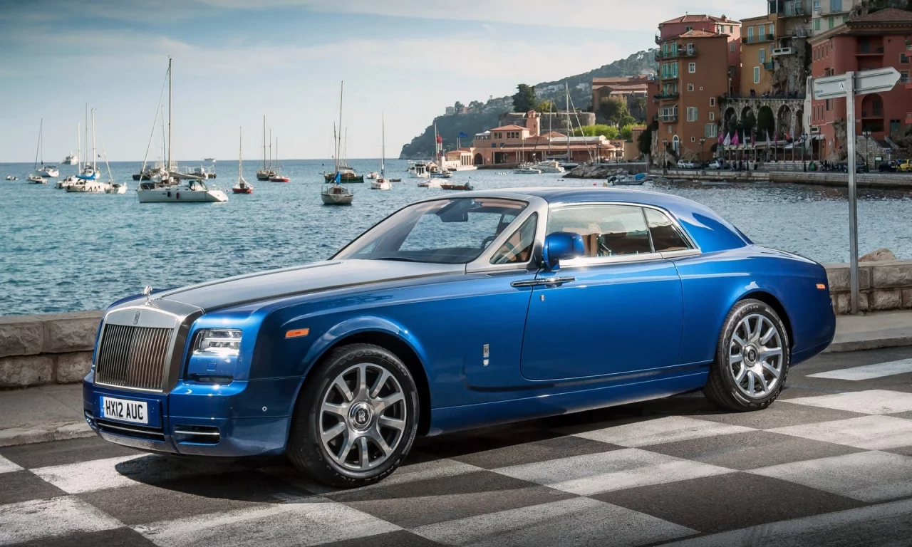 phantom, rolls-royce, coupe, синий, купе, фантом, роллс-ройс