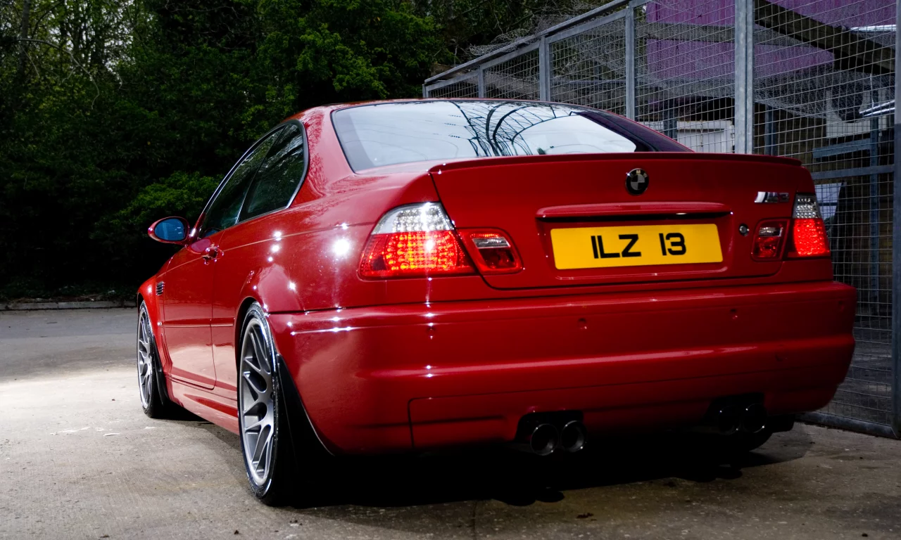 бмв, вид сзади, e46, m3, красный, задние фонари, bmw, red