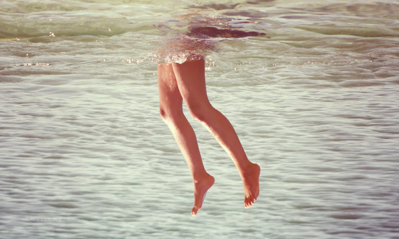 лето, ноги, вода