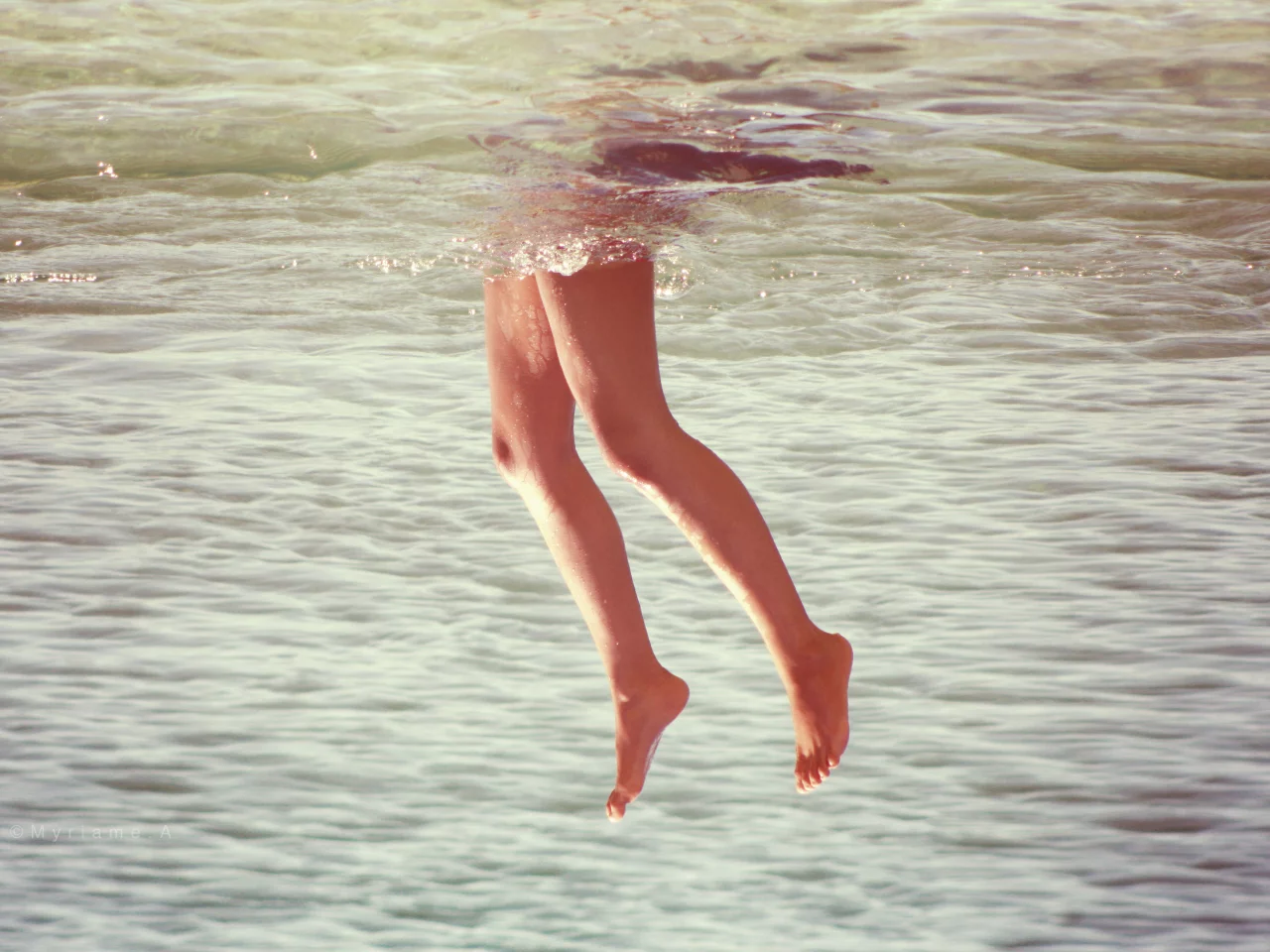 лето, ноги, вода