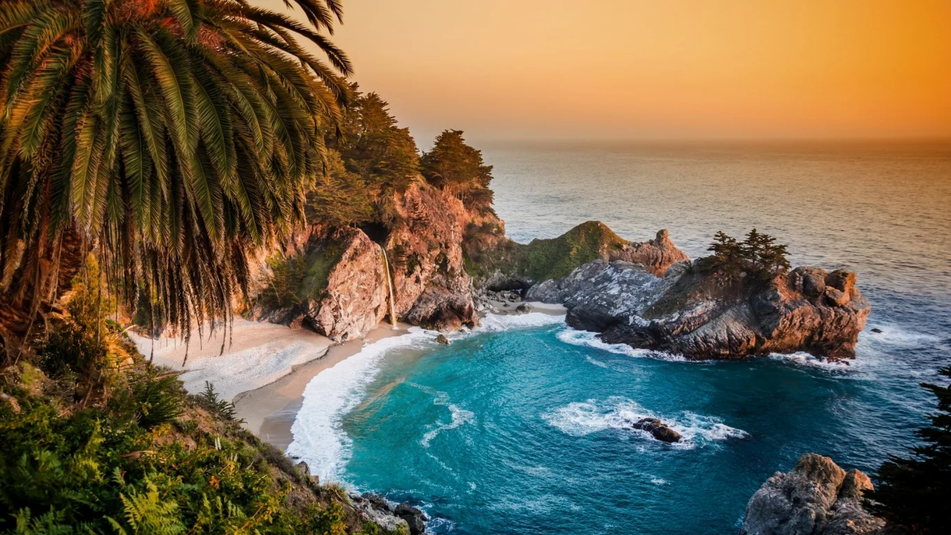 julia pfeiffer burns state park, california, big sur, pacific ocean, биг-сюр, mcway falls