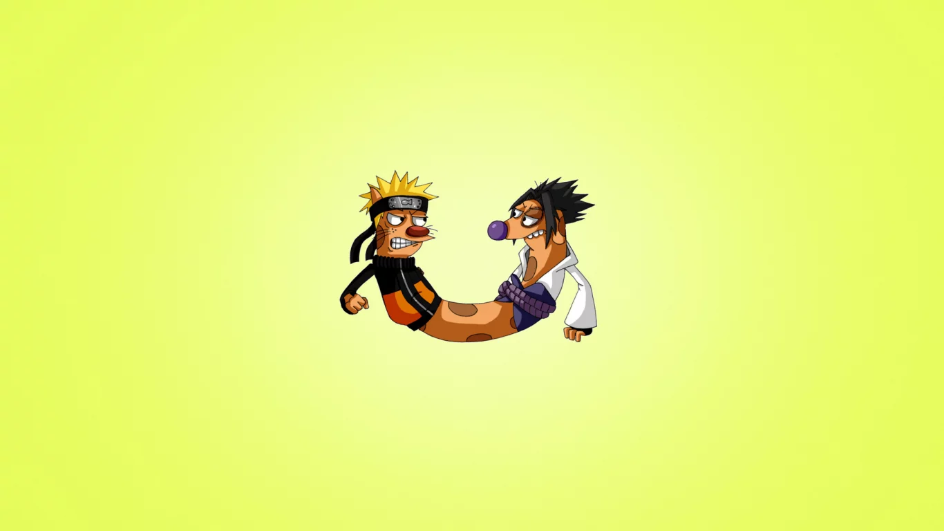 наруто, catdog, минимализм, кот и пес, прикол, naruto, котопес