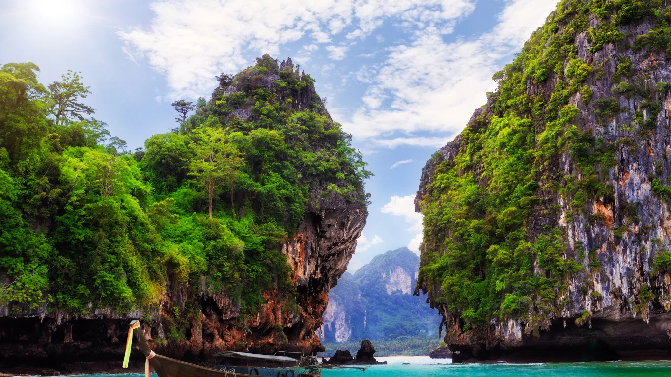 krabi, thailand, ao nang, бухта, природа, пейзаж, курорт, тайланд