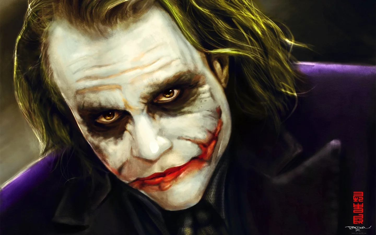 грим, joker, бэтмен, арт, byzwa dher