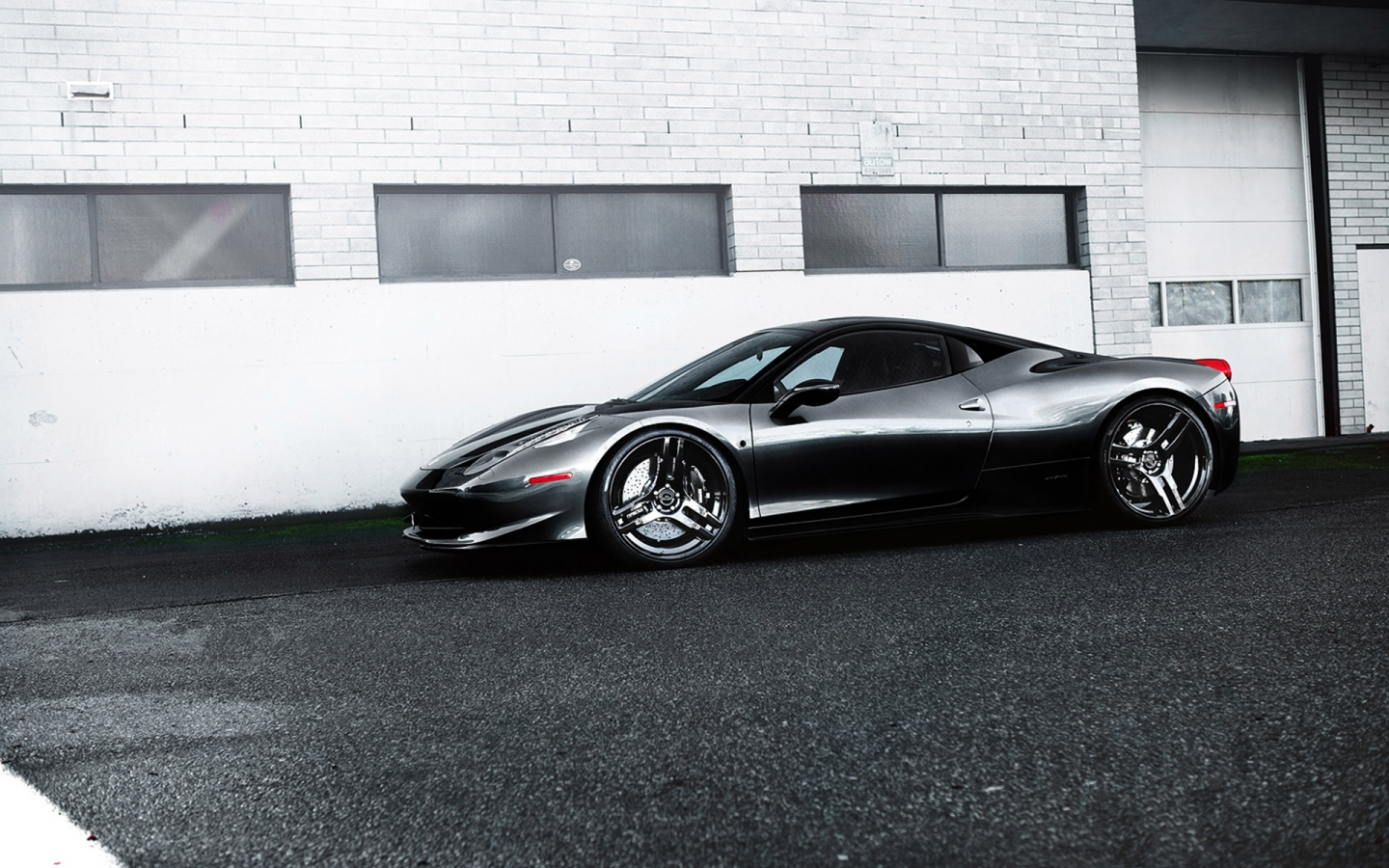 серый, grey, ferrari, wheels, black, профиль, феррари, 458 italia, италия