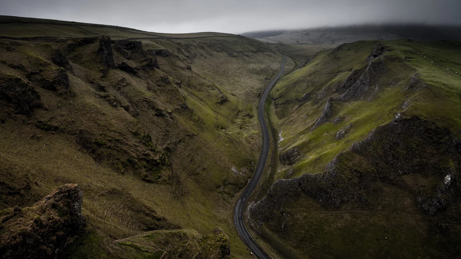 winnats pass, соединённое королевство, дорога, англия, холмы