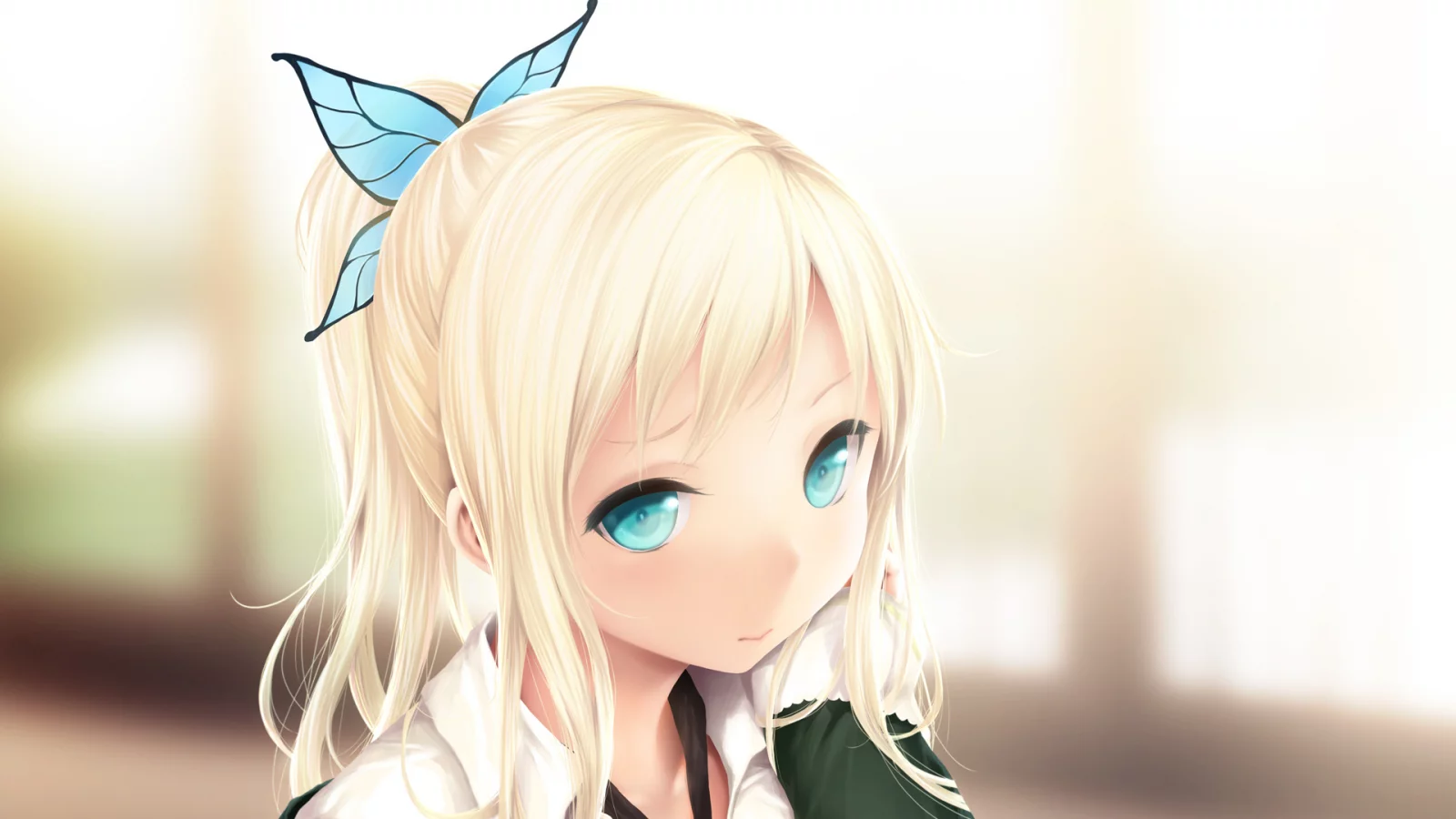 заколка, девочка, boku wa tomodachi ga sukunai, kashiwazaki sena, бабочка