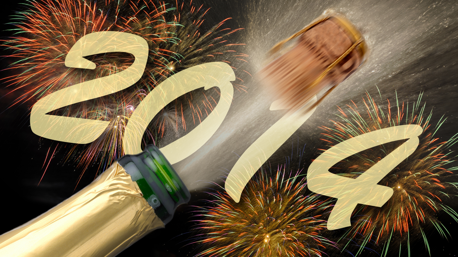 пробка, шампанское, празднование, 2014, с новым годом