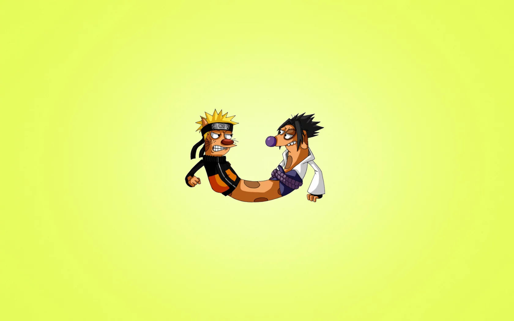 наруто, catdog, минимализм, кот и пес, прикол, naruto, котопес