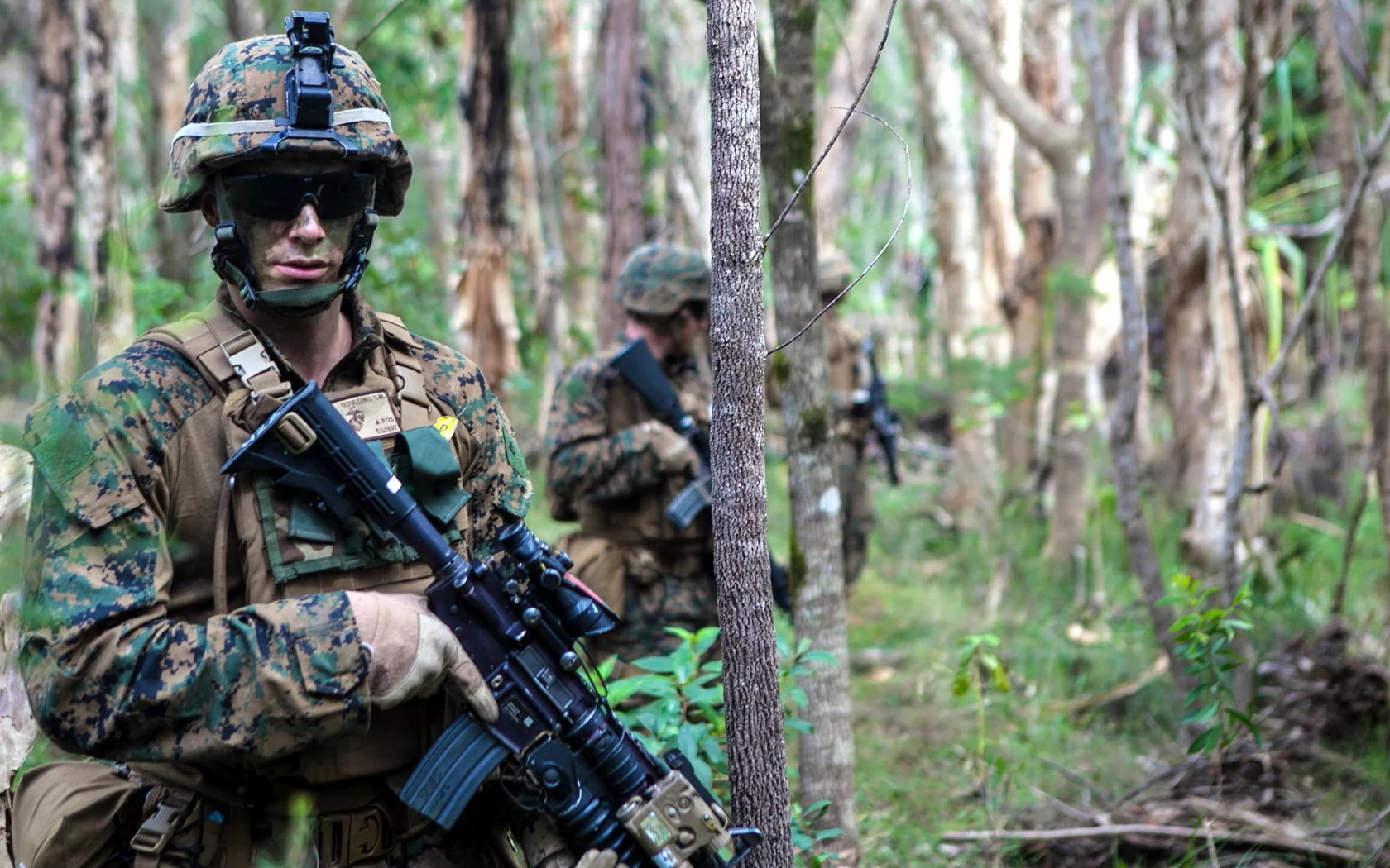 солдаты, оружие, united states marine corps