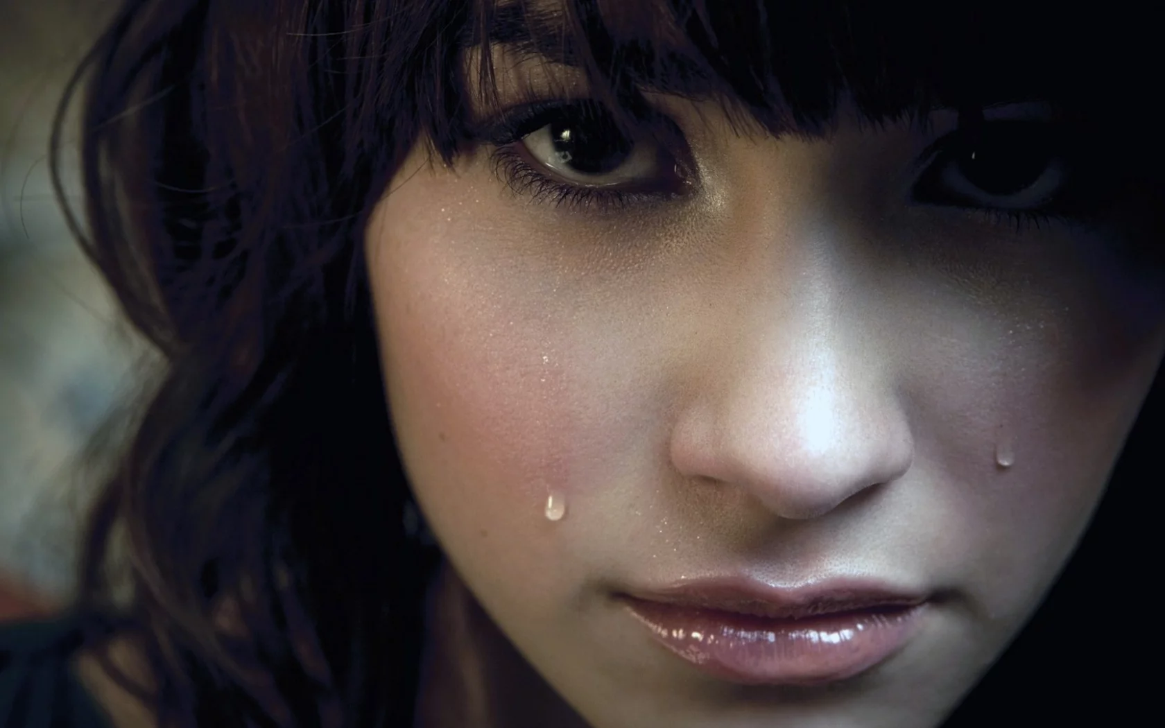 teen, cry, alone, eyes