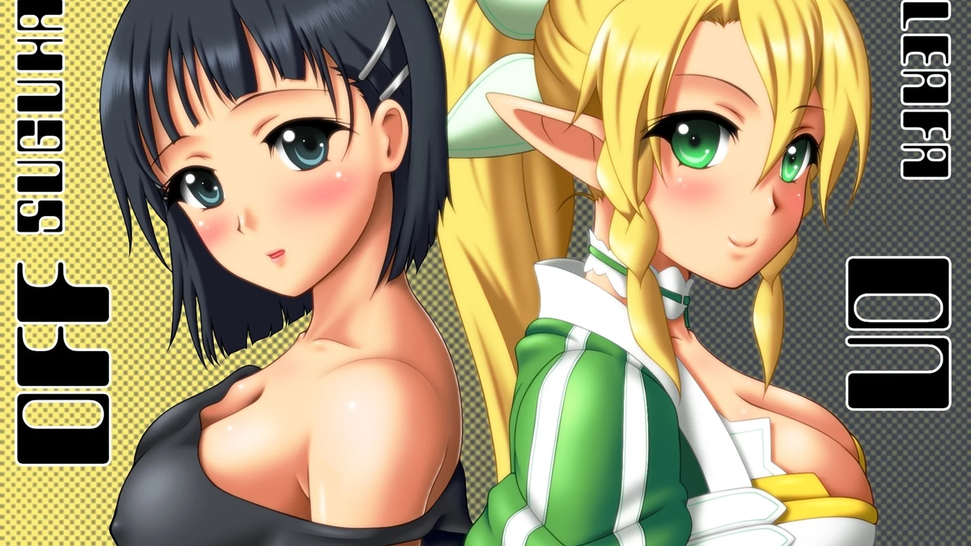 надписи, арт, kirigaya suguha, девушки, sword art online 