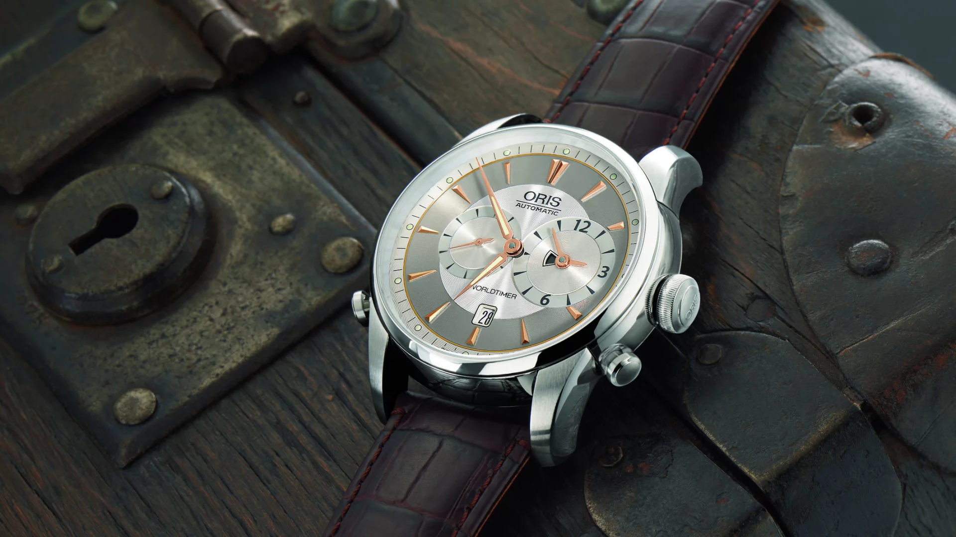 часы, oris, artelier, worldtimer, 2006
