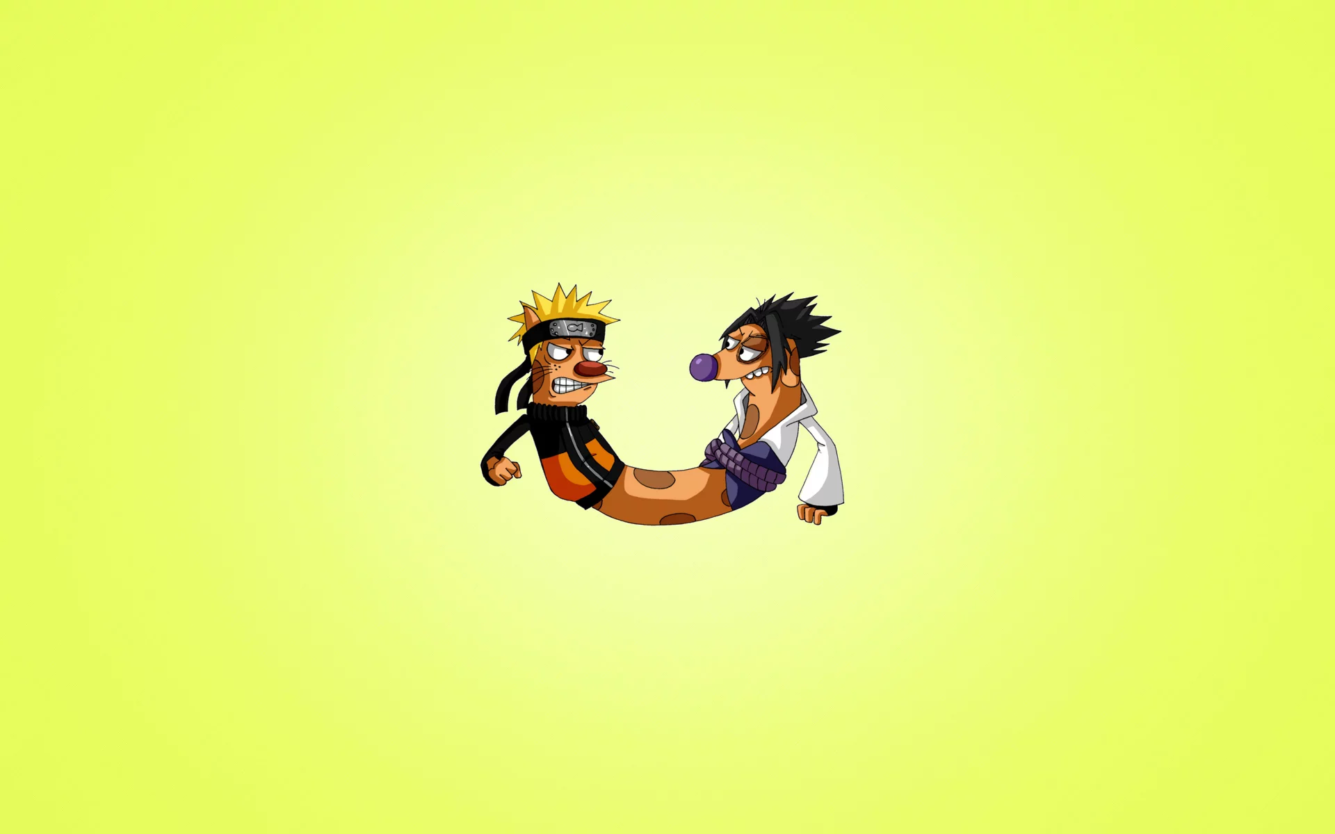 наруто, catdog, минимализм, кот и пес, прикол, naruto, котопес