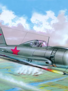 арт, су-6а, одноместный, небо, самолёт, штурмовик