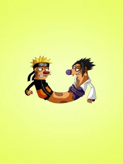 наруто, catdog, минимализм, кот и пес, прикол, naruto, котопес