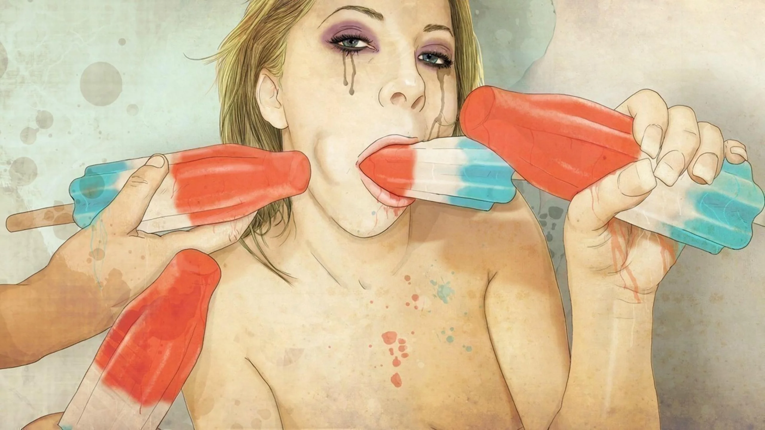 мороженое, девушка, girl, icecream