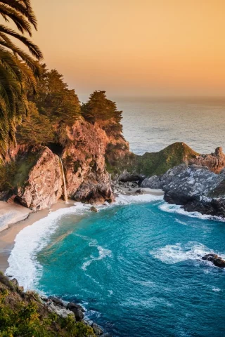 julia pfeiffer burns state park, california, big sur, pacific ocean, биг-сюр, mcway falls