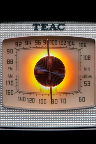 on, numbers, tuning, light, silver, off, metal, volume, old, radio