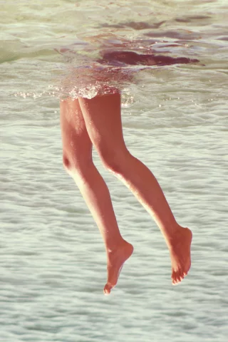 лето, ноги, вода