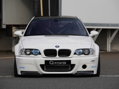 g-power, белый, white, бмв, передок, тюнинг, m3, e46, bmw