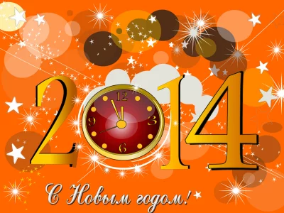 новогодние, оформление, 2014, новый год, часы