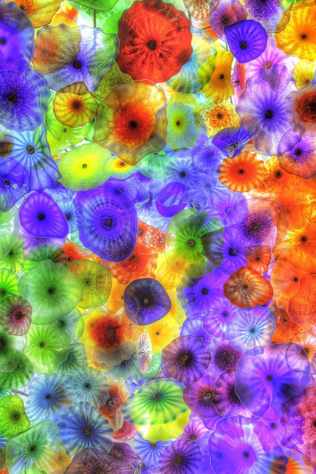 las vegas, лас-вегас, fiori di como, bellagio hotel, отель, glass blossoms, chandelier