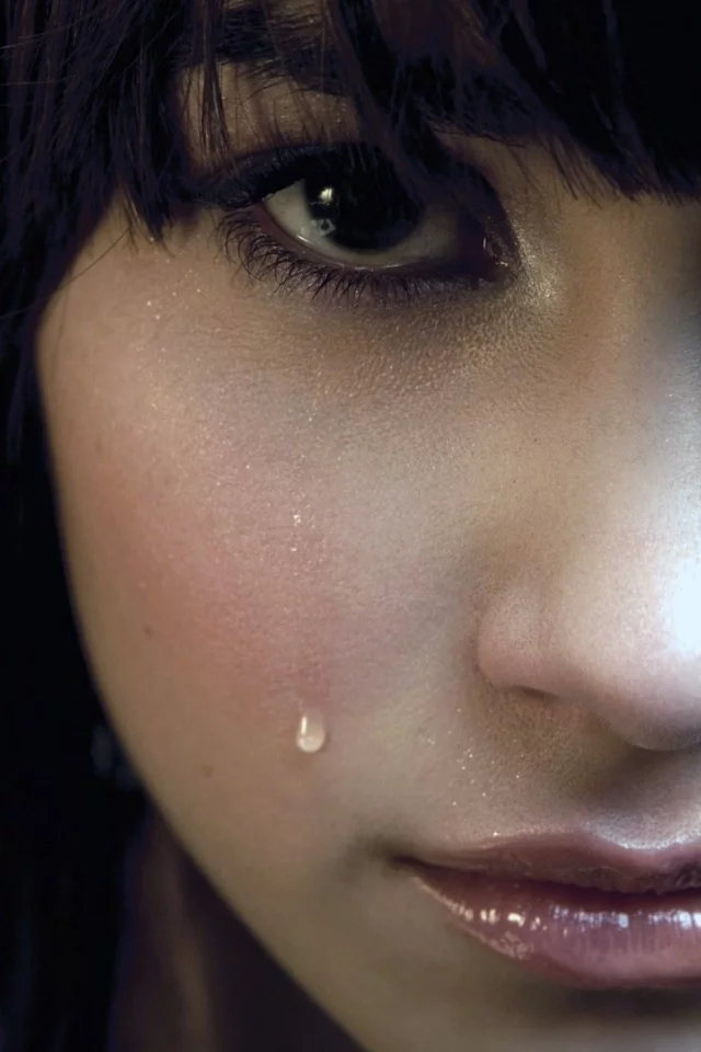 teen, cry, alone, eyes