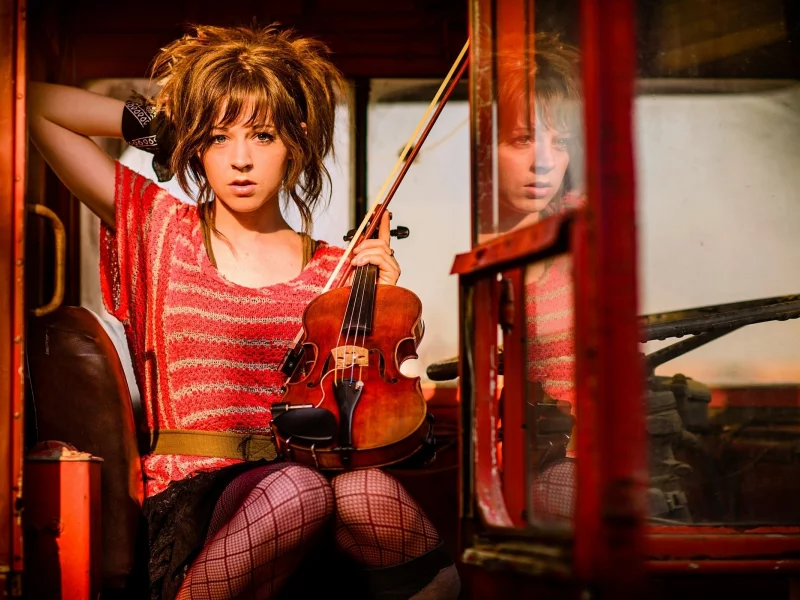 violin, скрипка, lindsey stirling, автобус, линдсей стирлинг, music