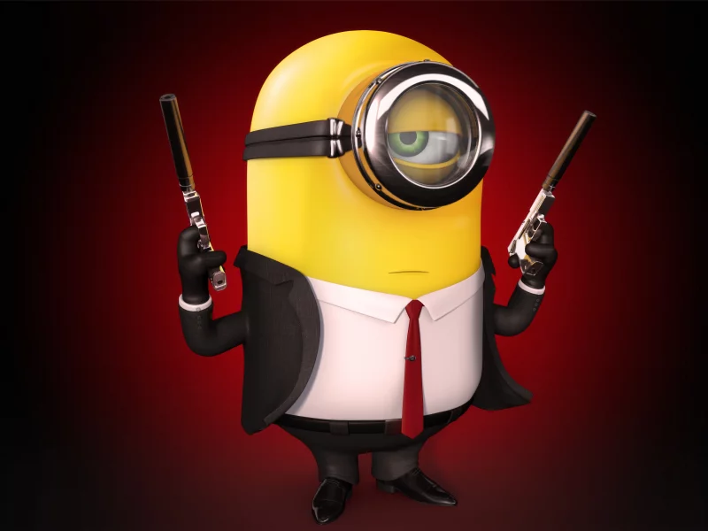 minion, миньон, hitman, silverballer, минимализм, сильверболлеры