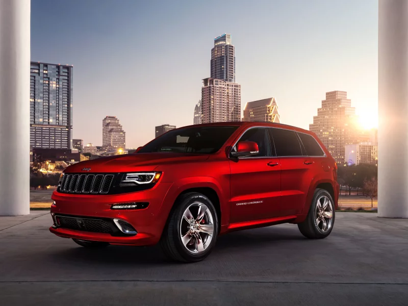 building, city, red, srt, город, здания, jeep, джип, grand cherokee, красный
