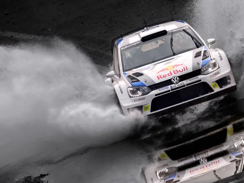 машина, авто, red bull, ралли, rally, polo, volkswagen, белый, спорт, wrc