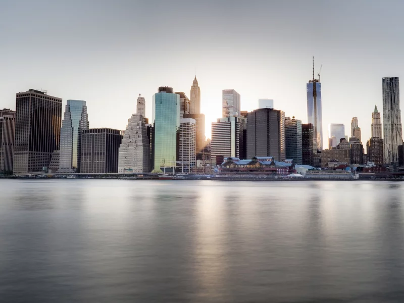 ny, река, сша, набережная, небоскребы, dumbo, город, new york, us