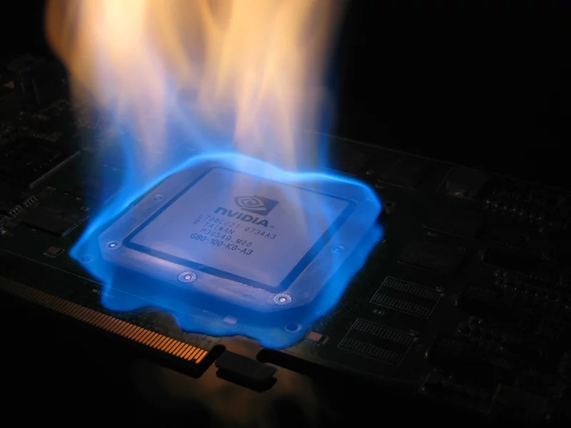 огонь, видеокарта, nvidia