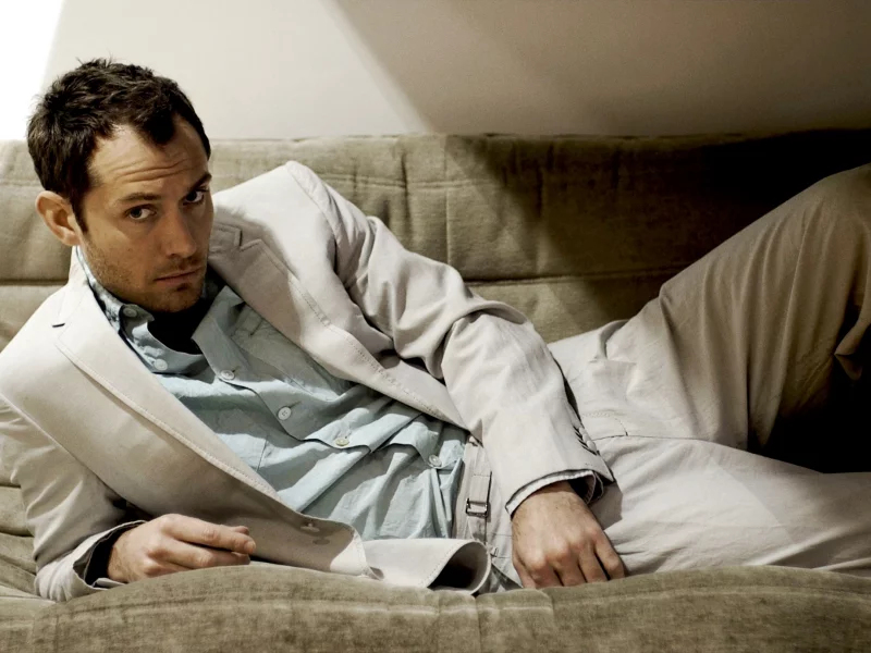 джуд лоу, взгляд, костюм, jude law, мужчина, светлый, актер