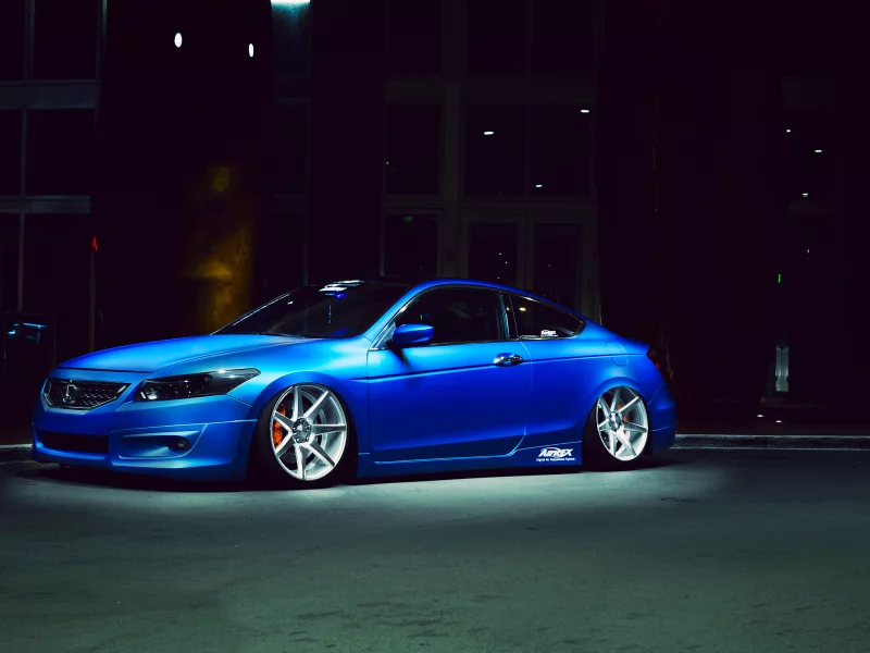 vossen, тюнинг, маями, ночь, хонда, airride, honda accord