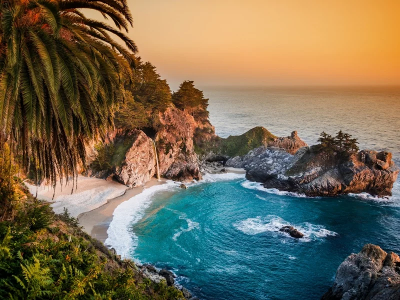 julia pfeiffer burns state park, california, big sur, pacific ocean, биг-сюр, mcway falls