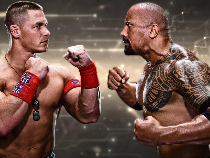 джон сина, wwe, the rock, скала, dwayne johnson, john cena, дуэйн джонсон