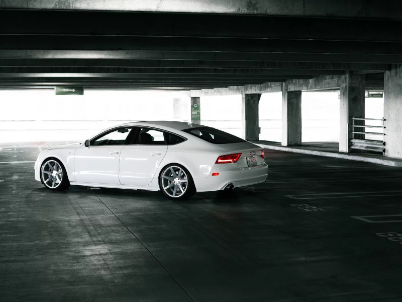 white, тюнинг, белая, машина, а7, tuning, audi, a7, ауди, vossen