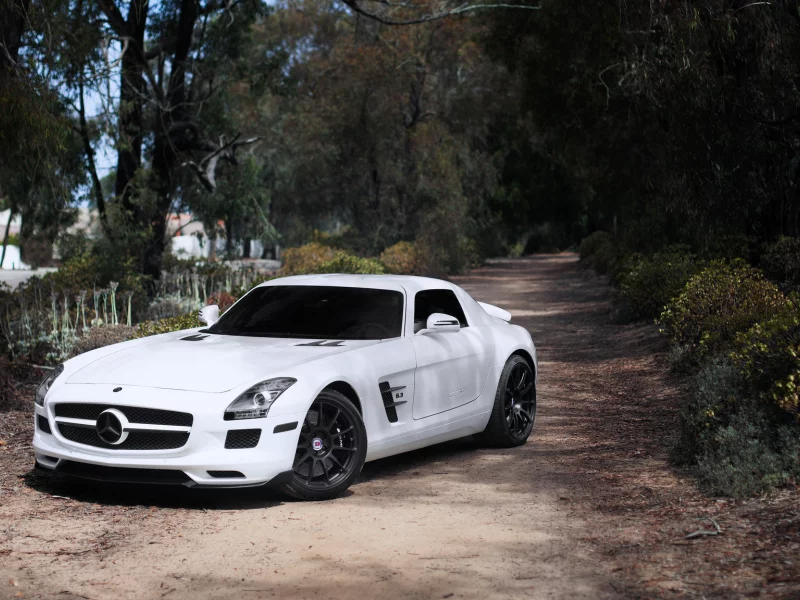 слс амг, mercedes benz, sls amg, мерседес бенц, white, белый