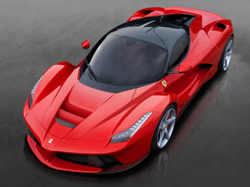 laferrari, машина, фары, передок, 2013, red, ferrari, ракурс