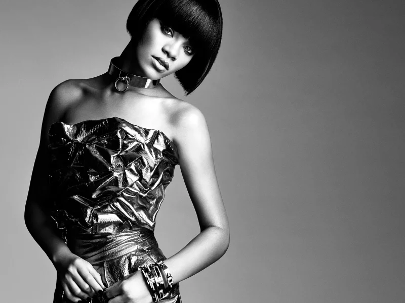 певица, актриса, rihanna, девушка, взгляд, брюнетка, рианна